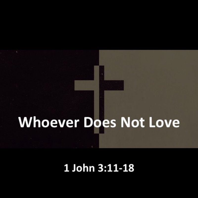 Whoever Does Not Love